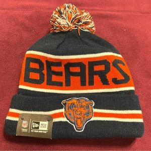 Chicago Bears New Era knit pom hat beanie NEW w/tags RARE NFL OnField Throwback